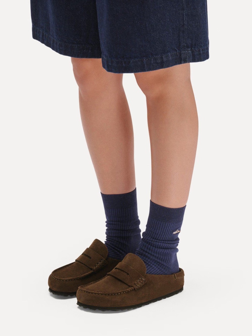 Birkenstock Brown Suede Penny Mule Clogs - Picture 2 of 16